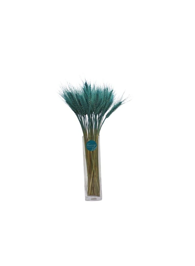 FANCY FLOWERS Fancy Dry Wheat Grass Bouquet Natural Dried Flowers ( Blue bayou  50) - Image 2